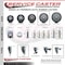 Service Caster 5 Inch Thermoplastic  Rubber Swivel 34 Inch Threaded Stem Caster Set 2 Total Lock Brakes SCC-TSTTL20S514-TPRB-34212-2-S-2 - alternate 4